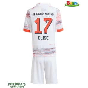 Bayern Munich Michael Olise #17 Bortaställ Barn 2025-26 Kortärmad (+ Korta byxor)